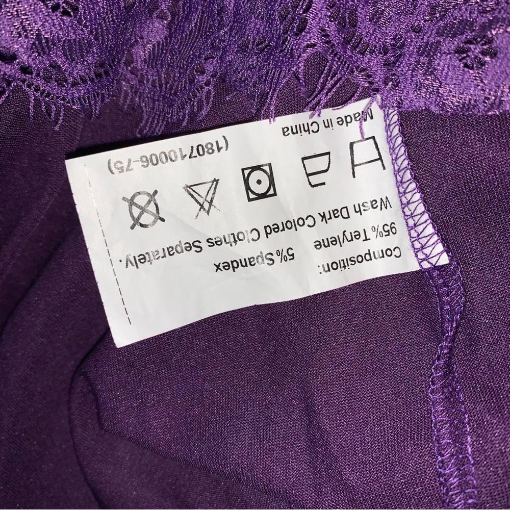 Lace Dress Women 2XL Purple Formal Party Mother Bride Wedding Guest Event Summer - Picture 10 of 12
